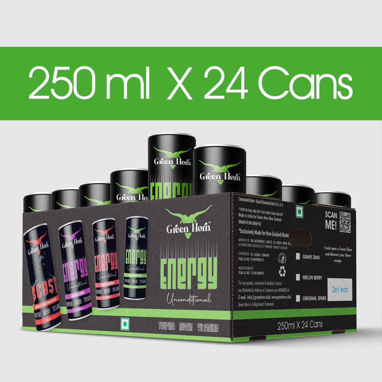 Green Horn Energy Unconditional Original Spark Drink