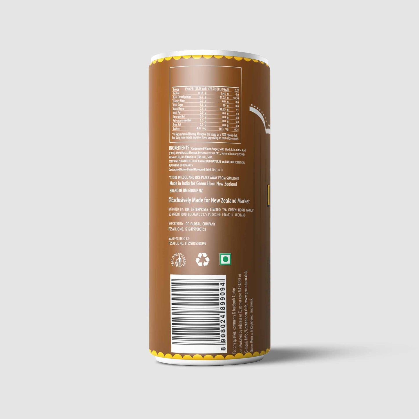 Green Horn Classic Indie Soda Jeera Masala