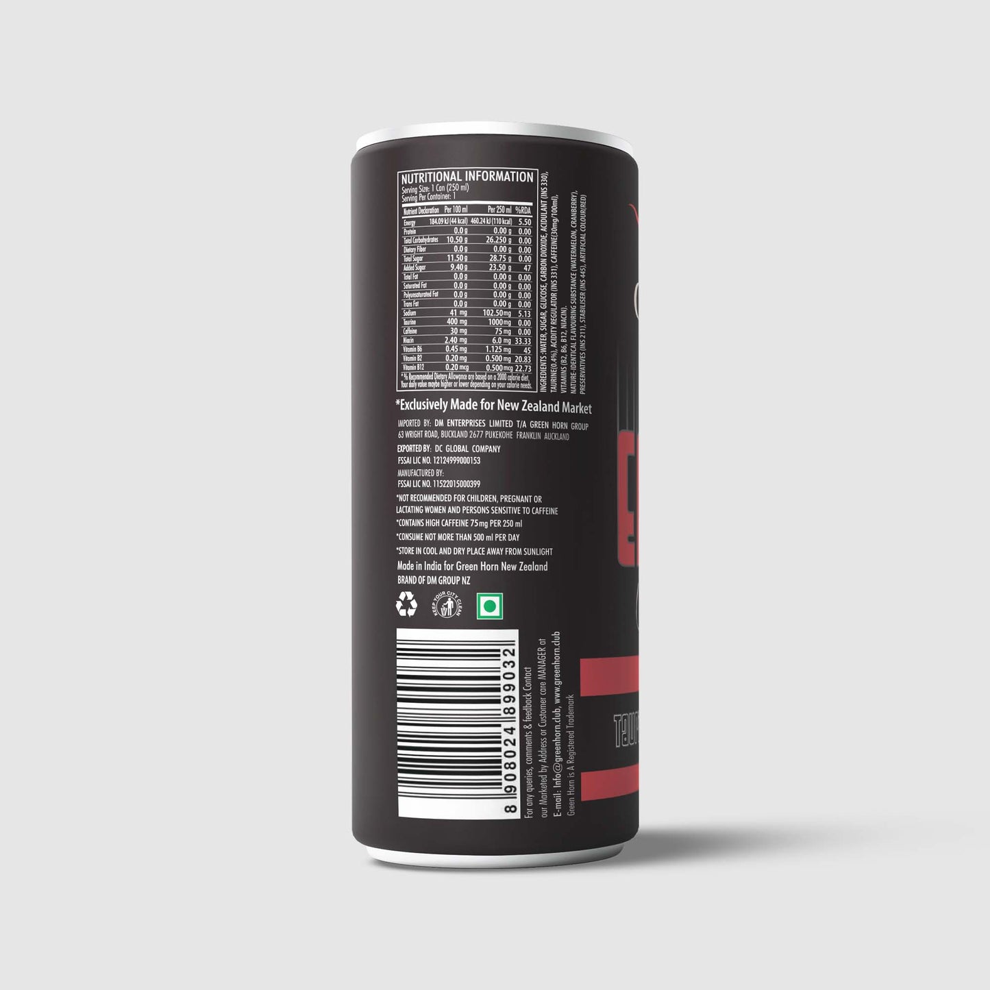 Green Horn Energy Unconditional Melon Berry