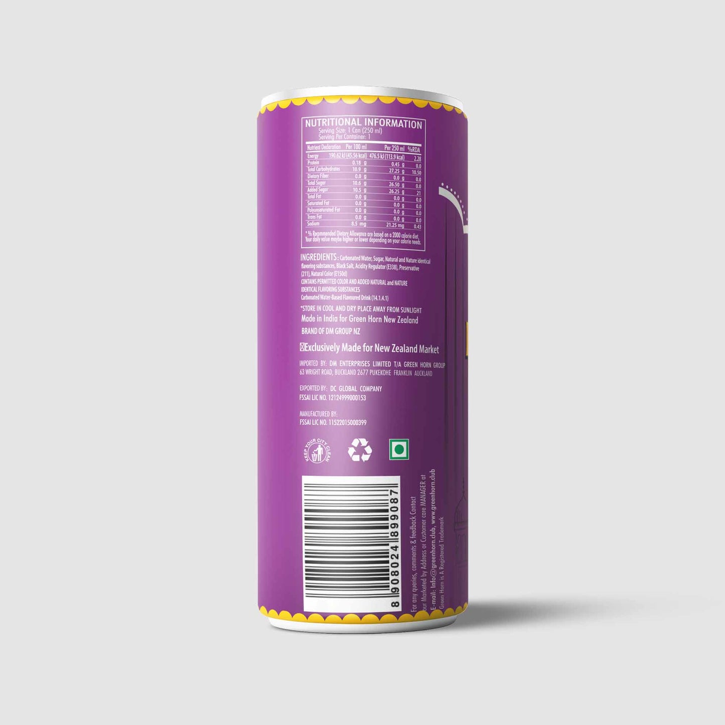 Green Horn Classic Indie Soda Kala Khatta