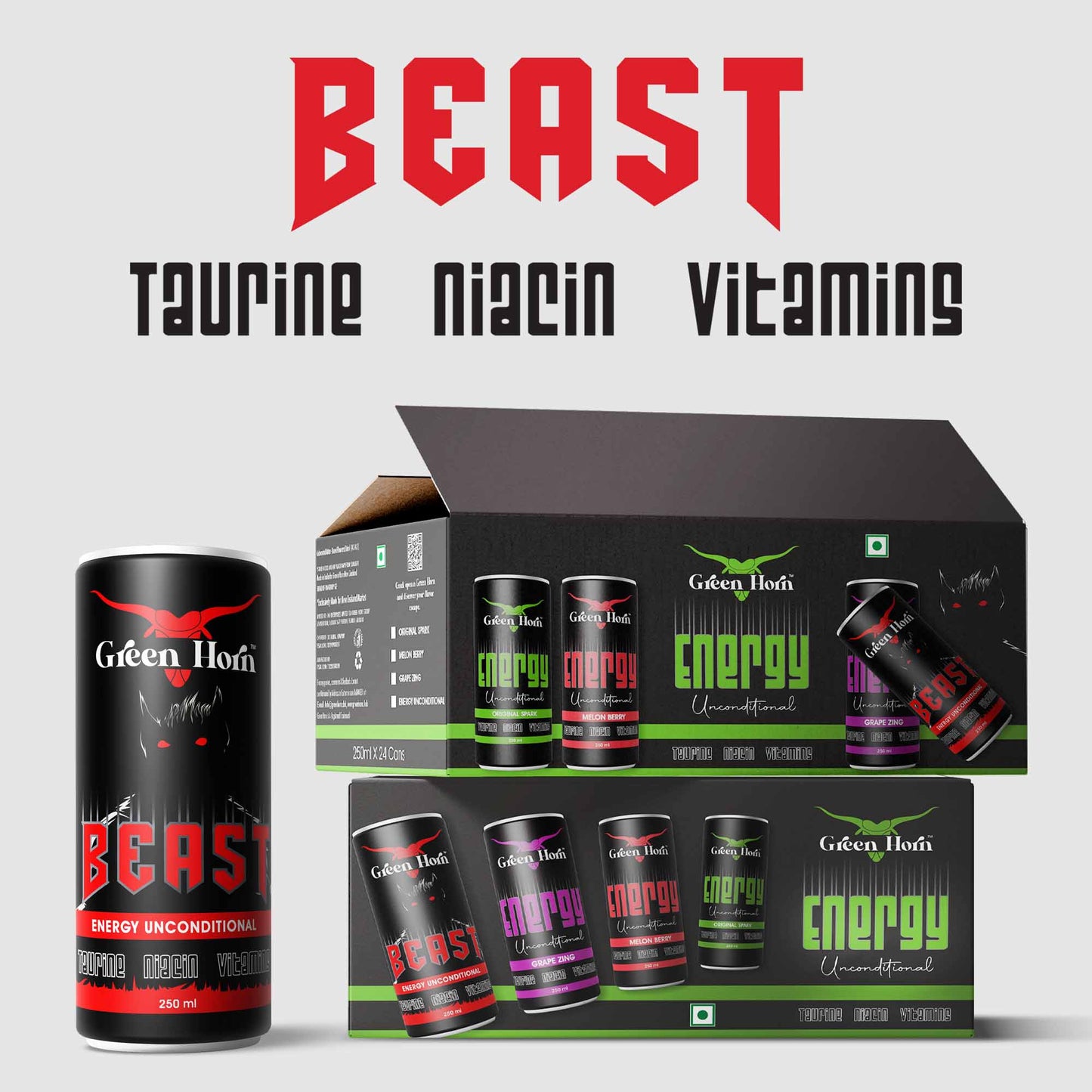 Green Horn Beast Energy Unconditional