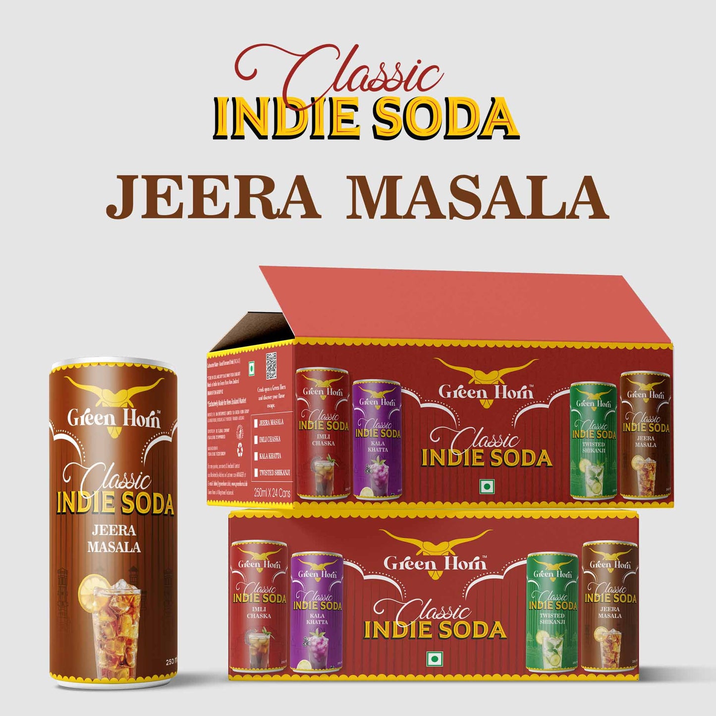 Green Horn Classic Indie Soda Jeera Masala