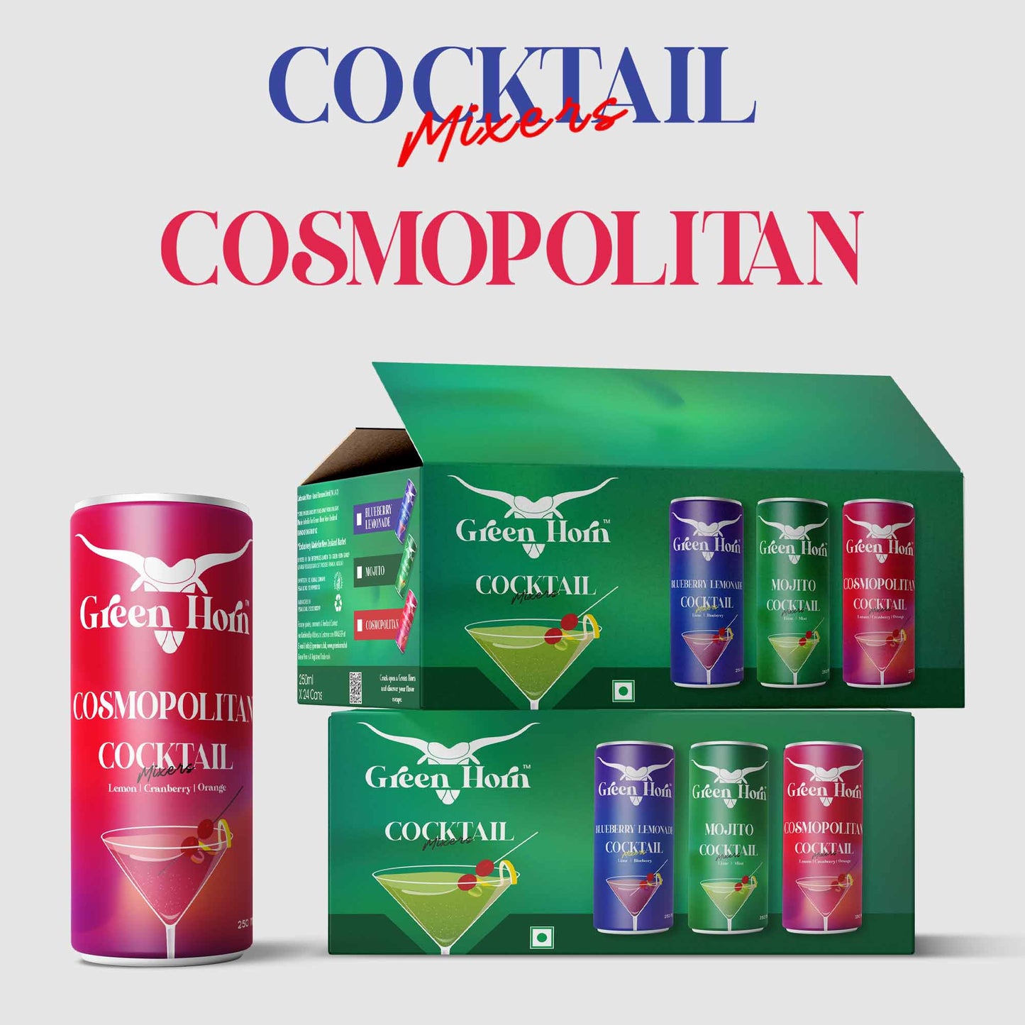 Green Horn Cosmopolitan Cocktail Mixers