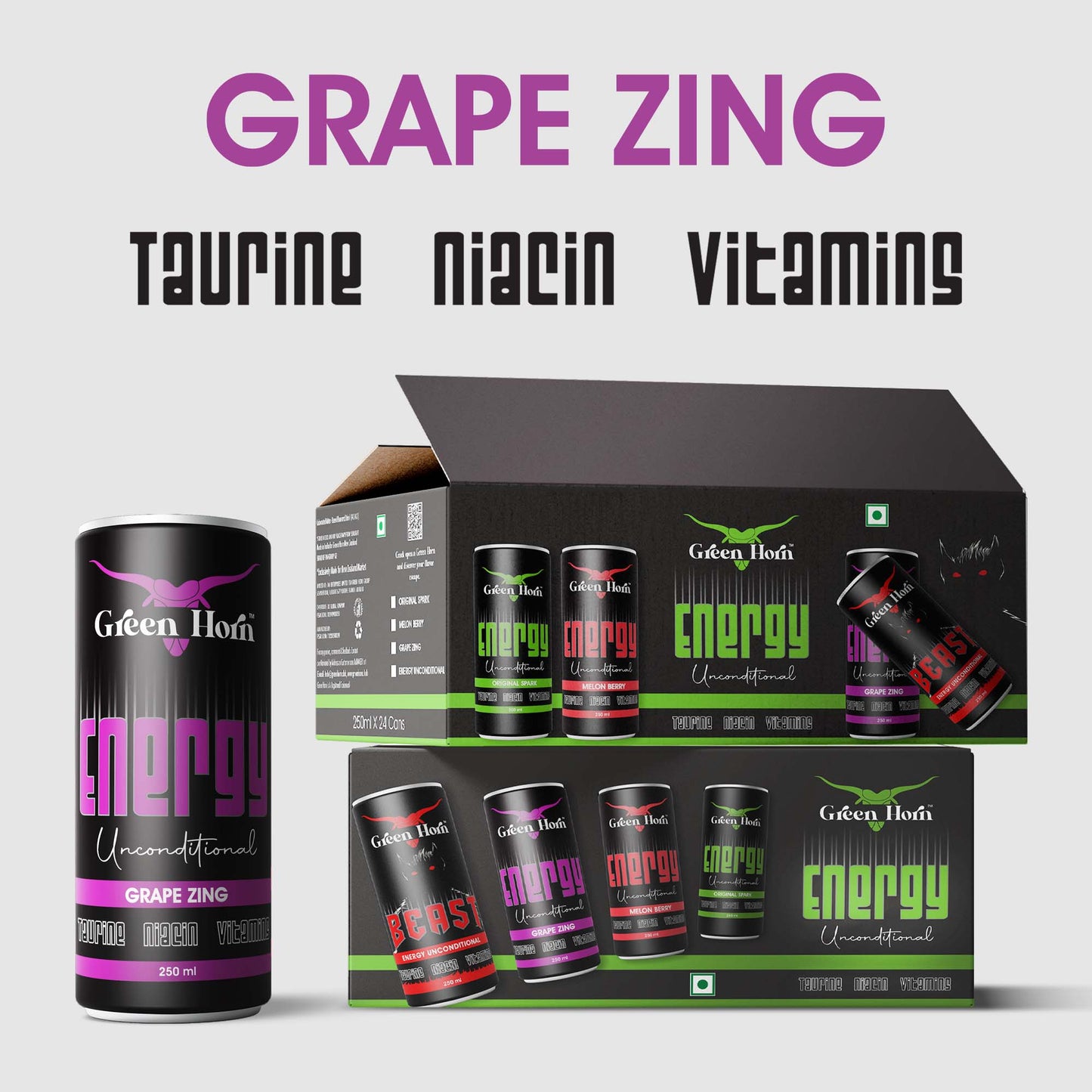 Green Horn Energy Unconditional Grape Zing