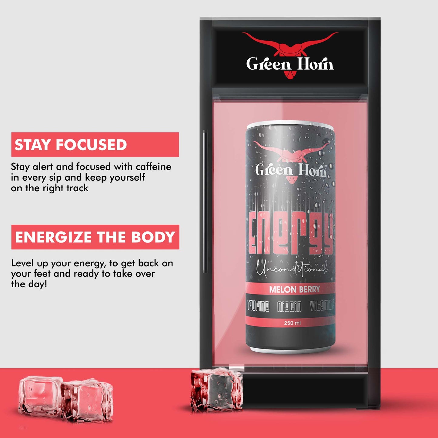 Green Horn Energy Unconditional Melon Berry