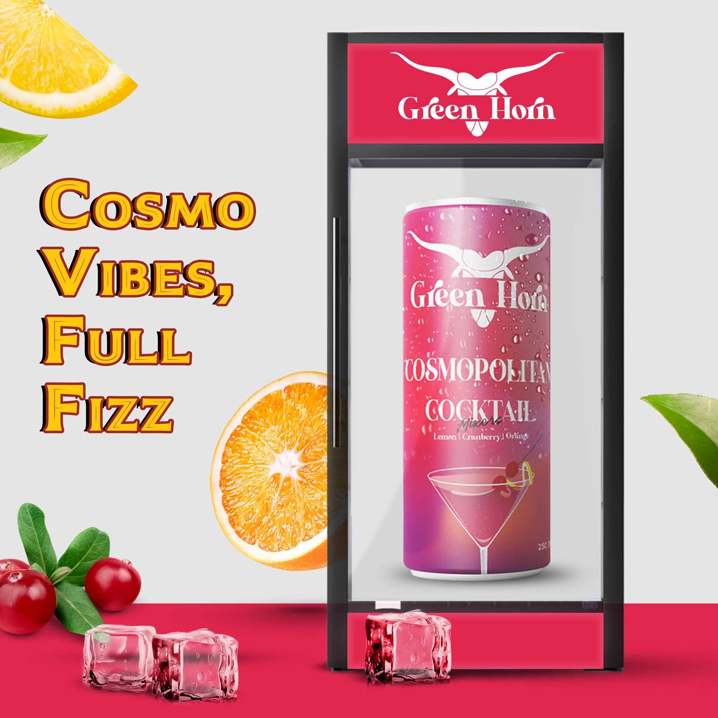 Green Horn Cosmopolitan Cocktail Mixers