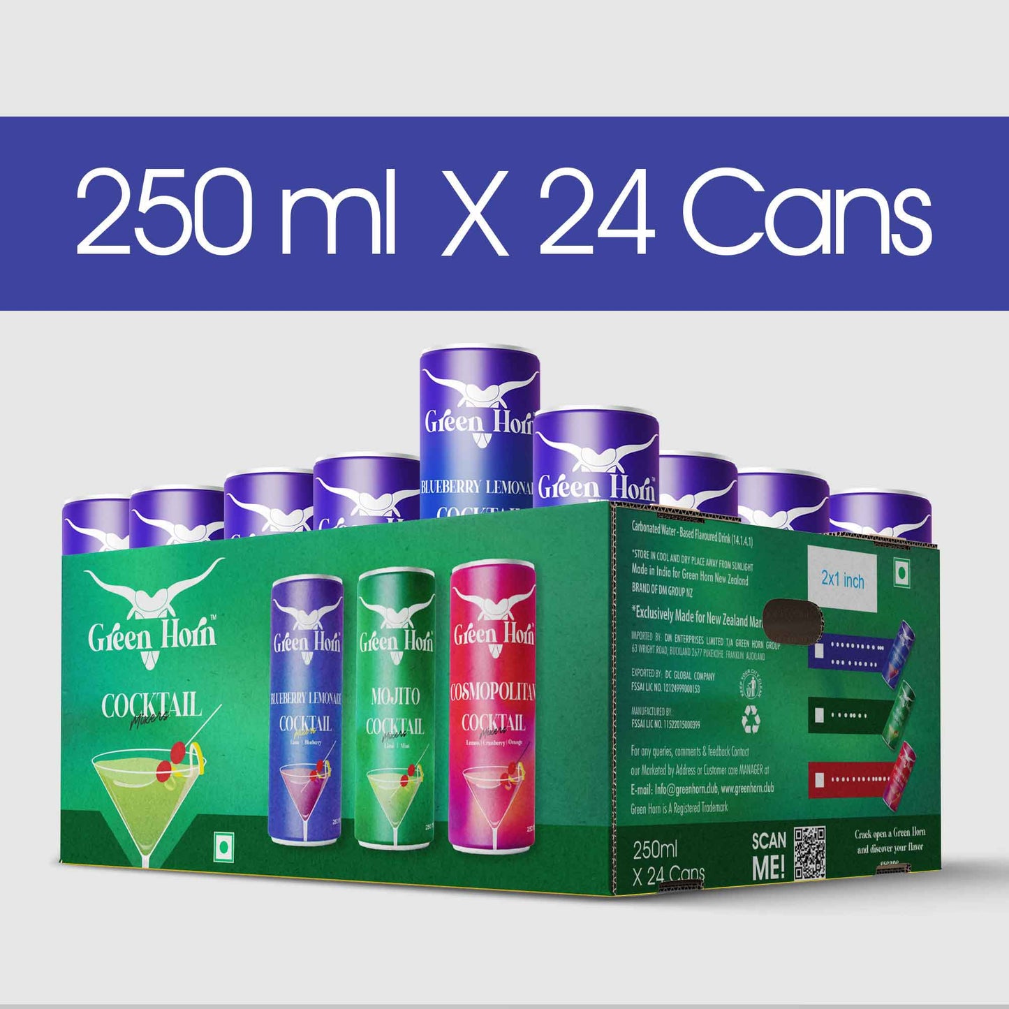 Green Horn Blueberry Lemonade Cocktail Mixers