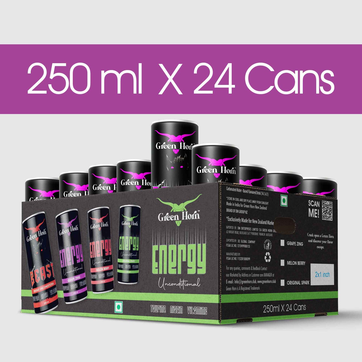 Green Horn Energy Unconditional Grape Zing