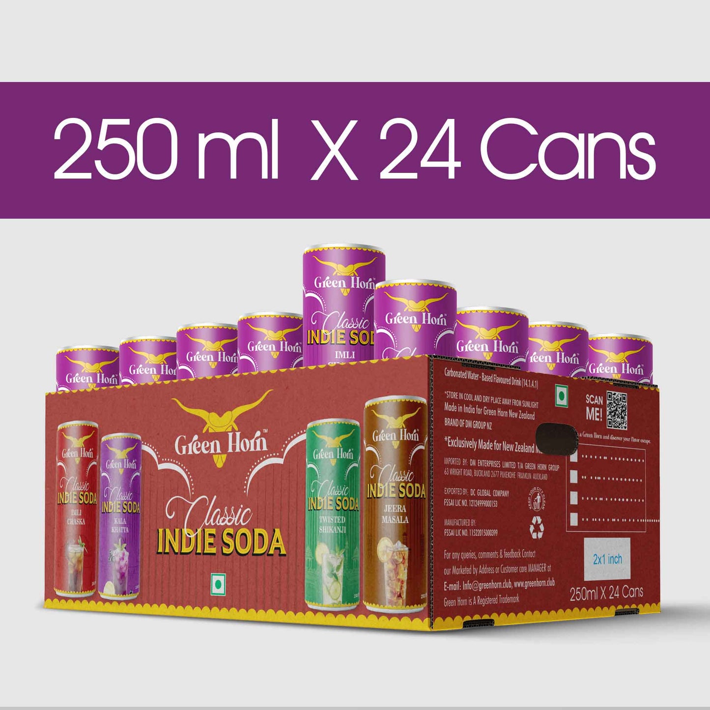 Green Horn Classic Indie Soda Kala Khatta