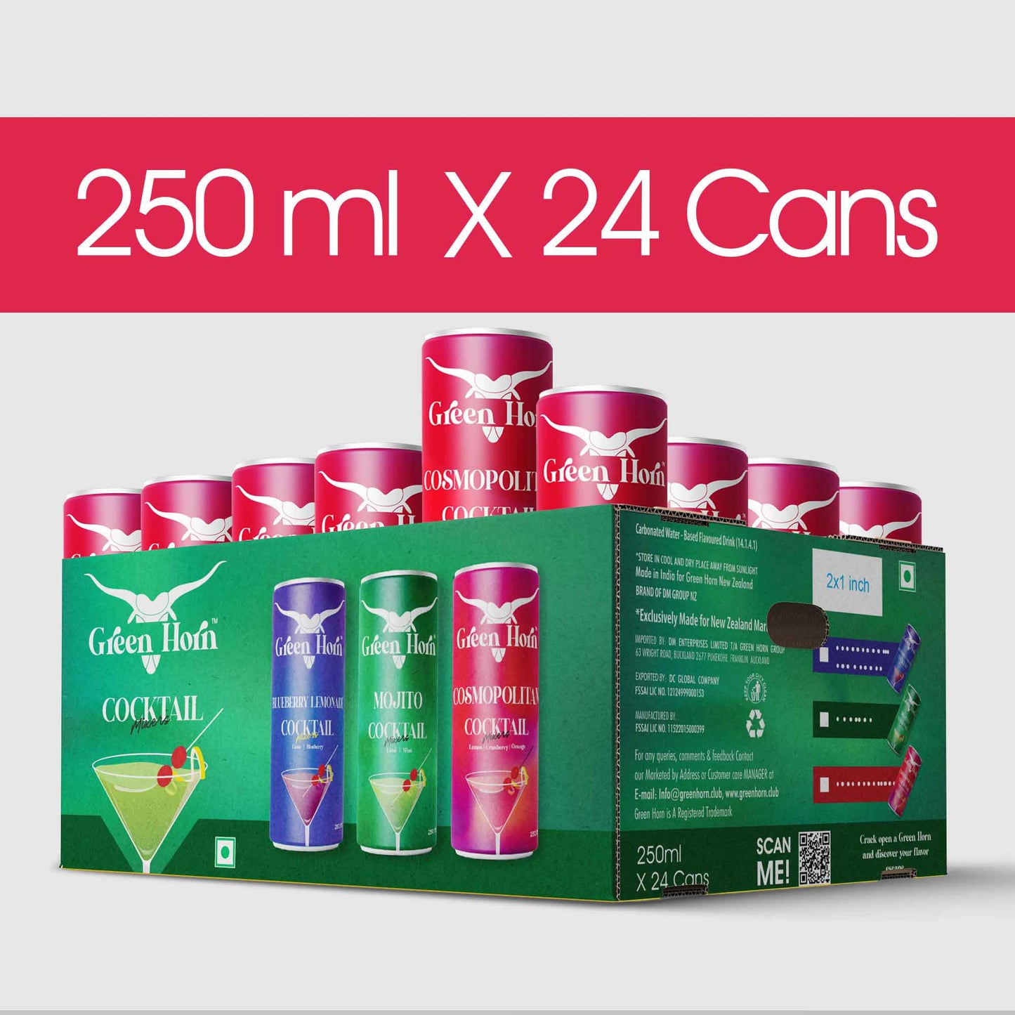 Green Horn Cosmopolitan Cocktail Mixers