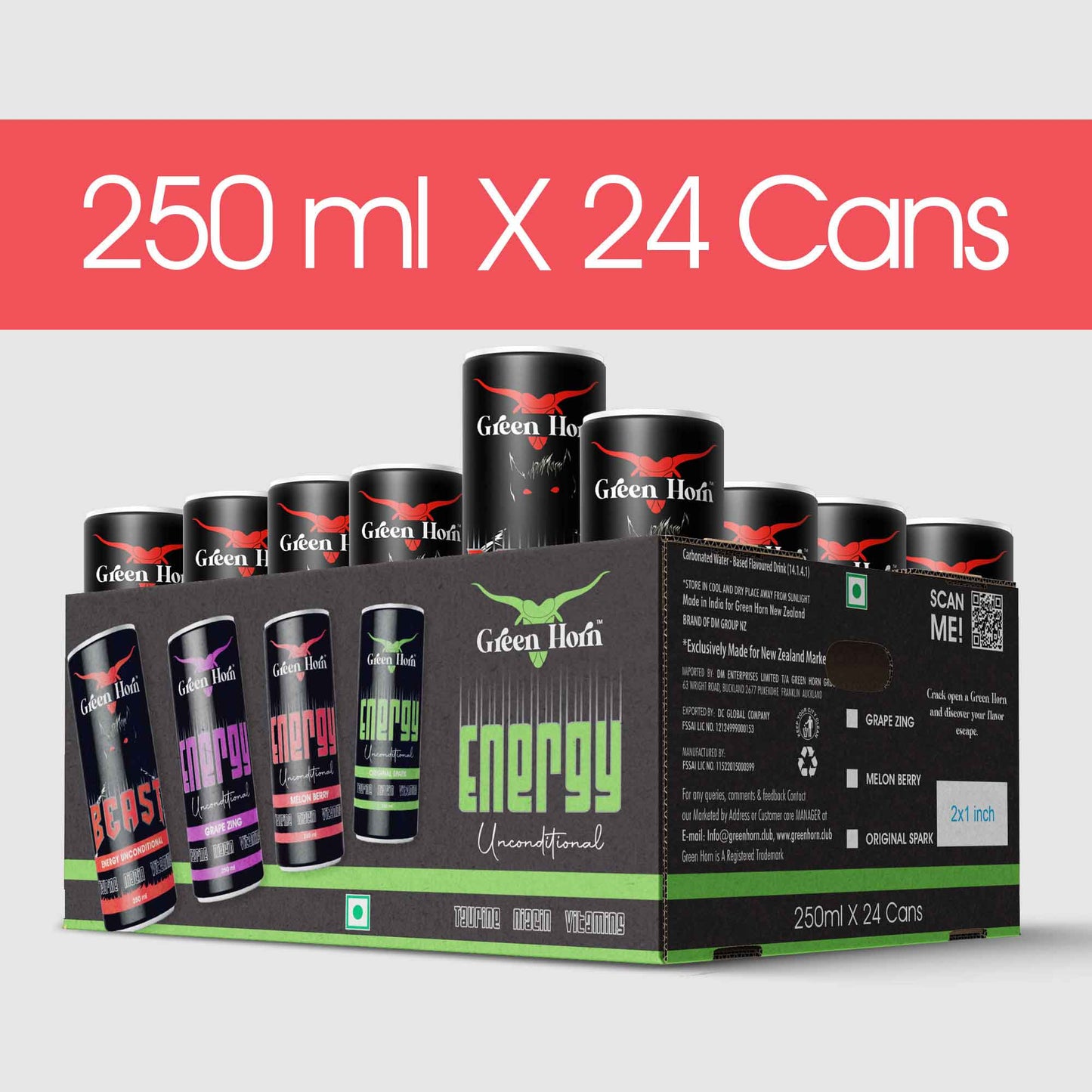 Green Horn Energy Unconditional Melon Berry