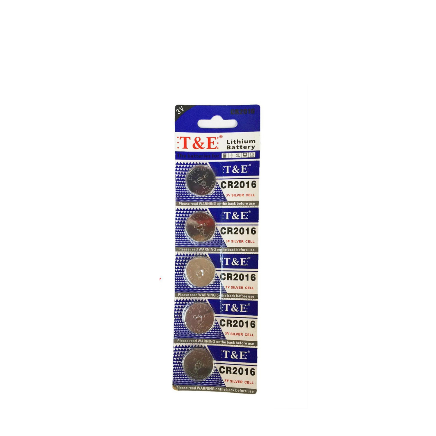 T&E BATTERY CR2016 (MOQ 3 PCS)