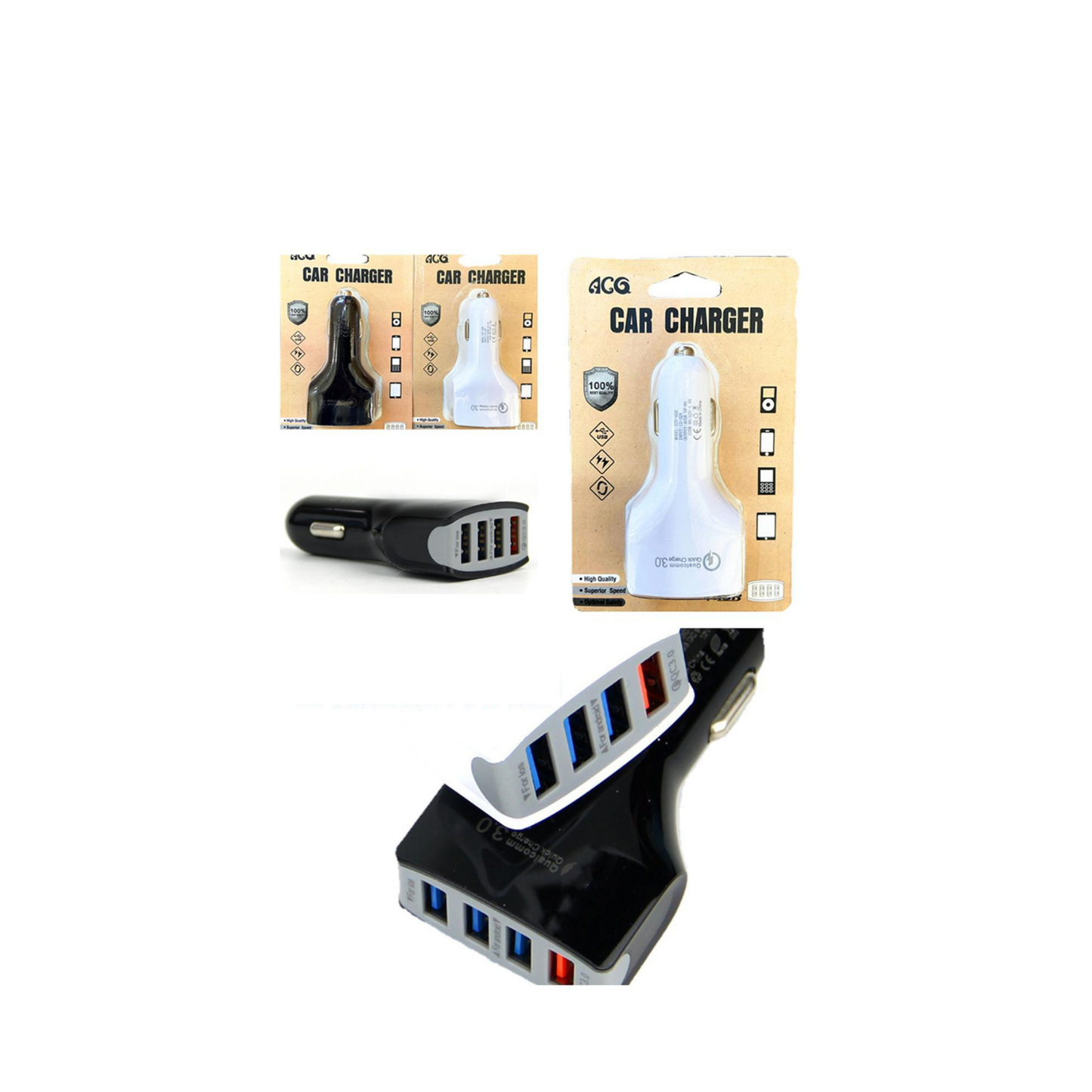 USB RAPID CHARGER 4 PORTS VA107
